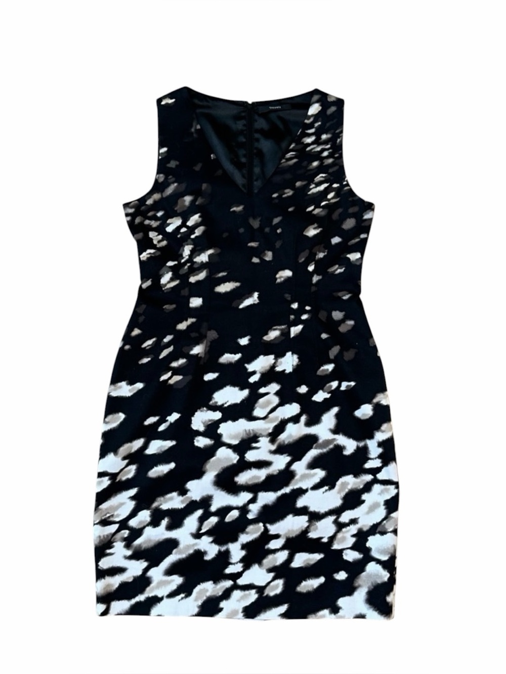 Tahari Black Midi Dress | 98% Cotton